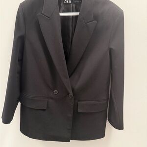 Zara Classic Black Oversized Blazer